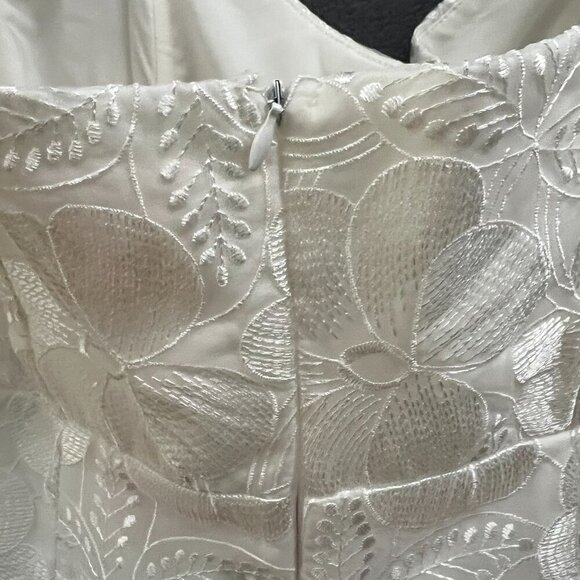 NWT Sage & Paige Mini Dress Womens XL White Lace Clarissa Puff Sleeves Babydoll - Picture 7 of 16